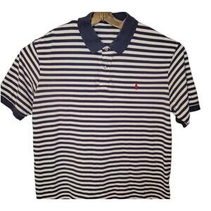Polo Ralph Lauren Big Tall 2XB Blue Stripe Polo Heritage Prep
